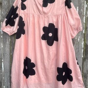 Floral Pink Mini Dress